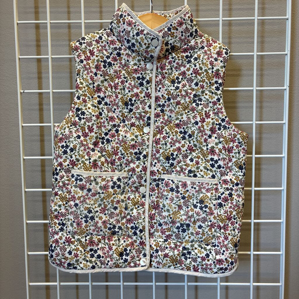 H&M Floral Quilted Vest - 8/10