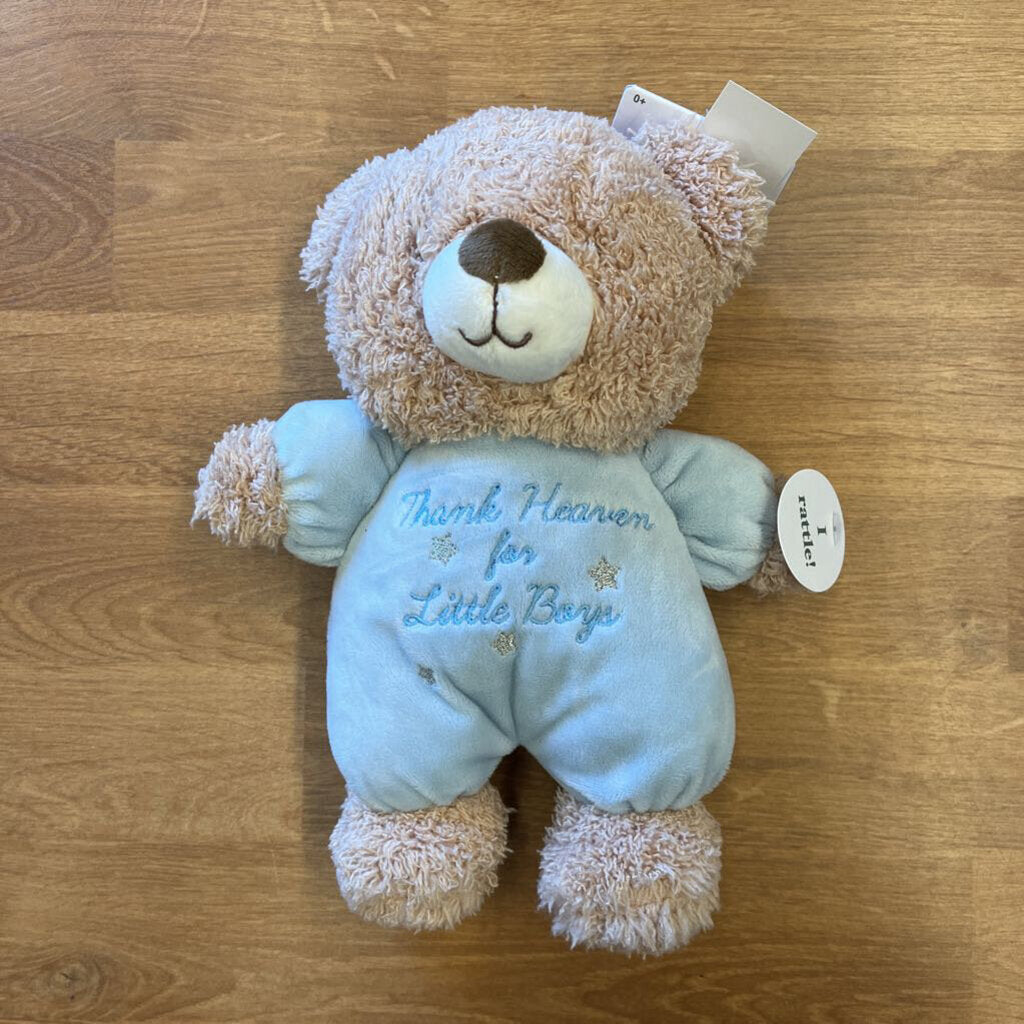 NEW Little Me Rattle Bear Plush
