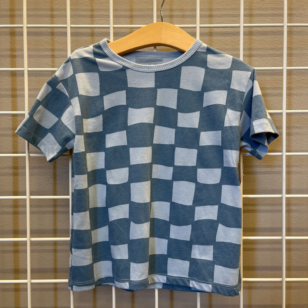 Cat & Jack Check SS Tee - 5T