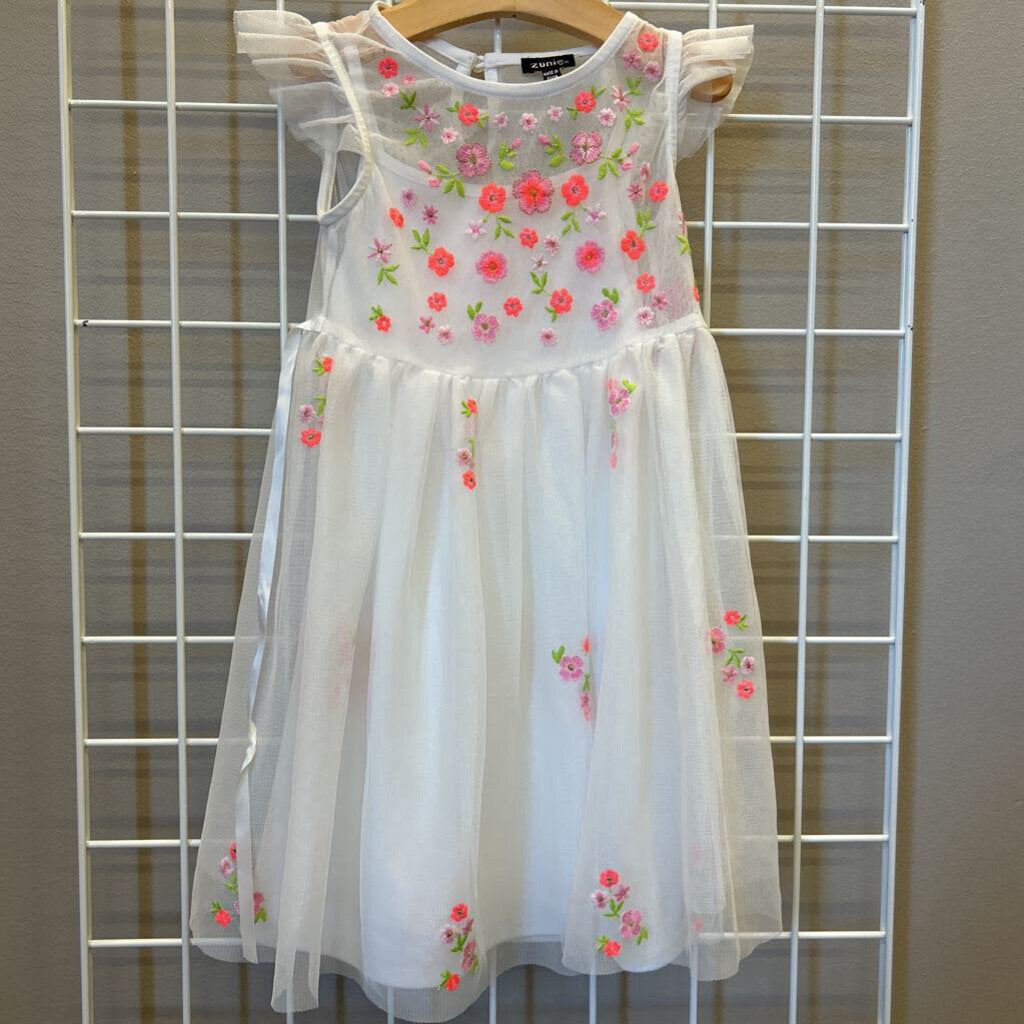 Zunie Floral Lace SS Dress -6