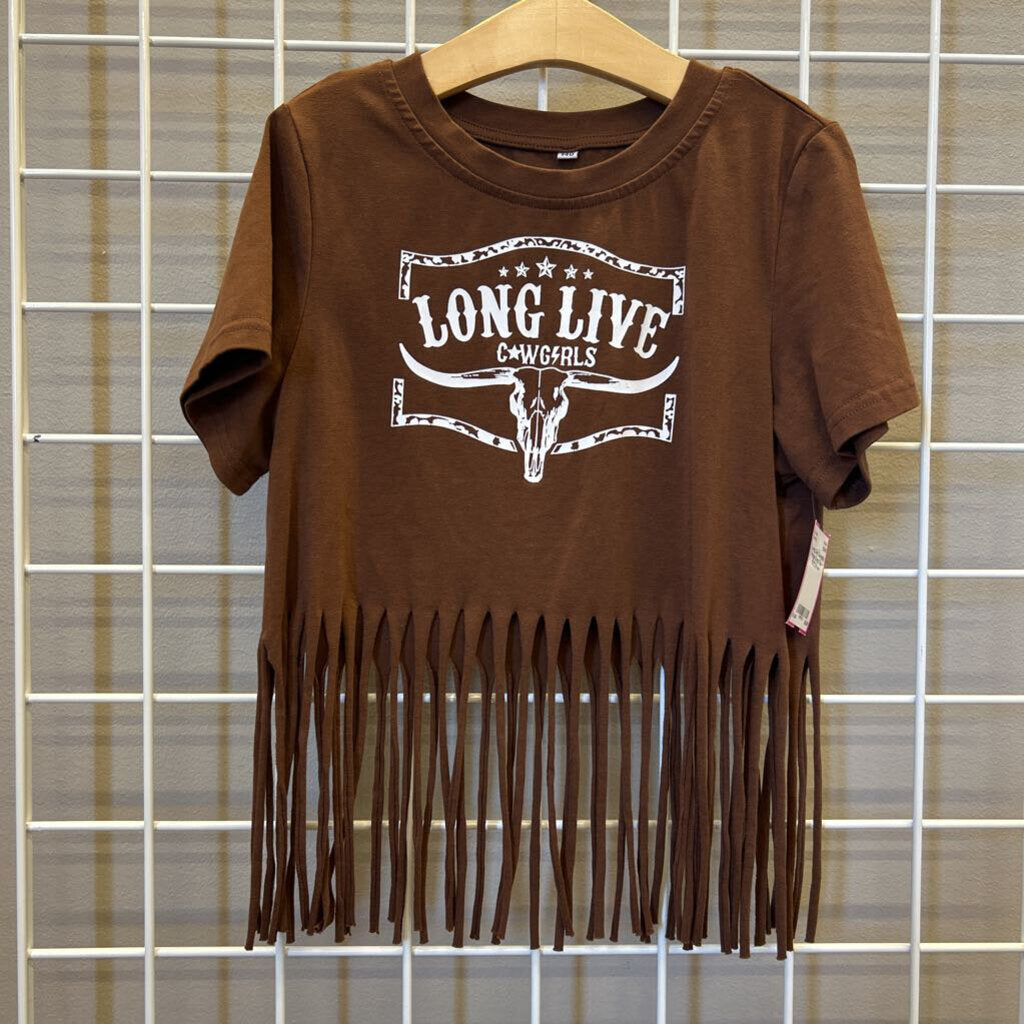 Long Live Cowgirls Fringe Crop Top ~ 10/12