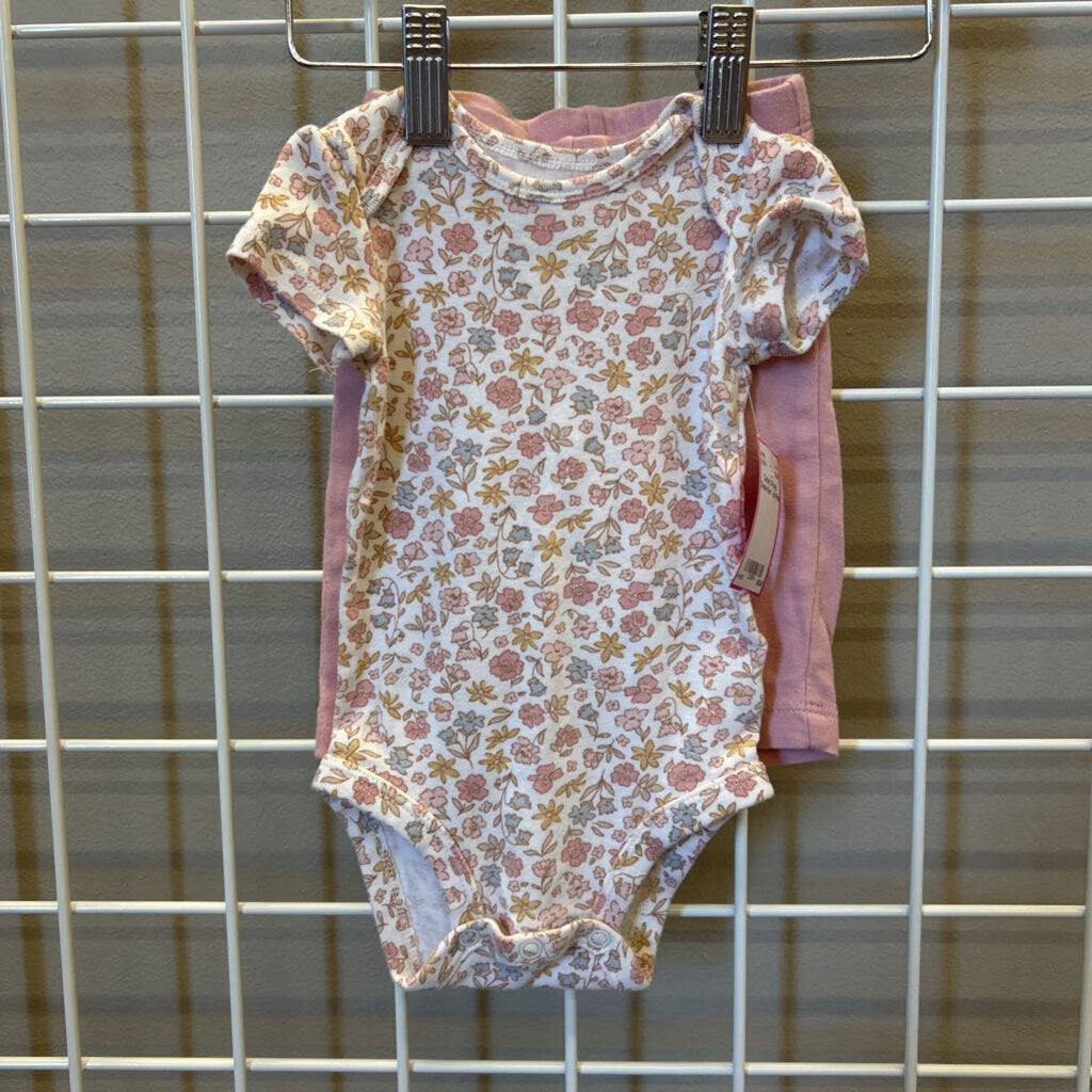Carter's Floral Onesie Set - 3m
