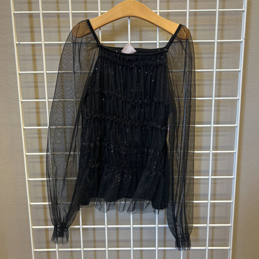 Zara Mesh Sparkle LS Top - 13/14