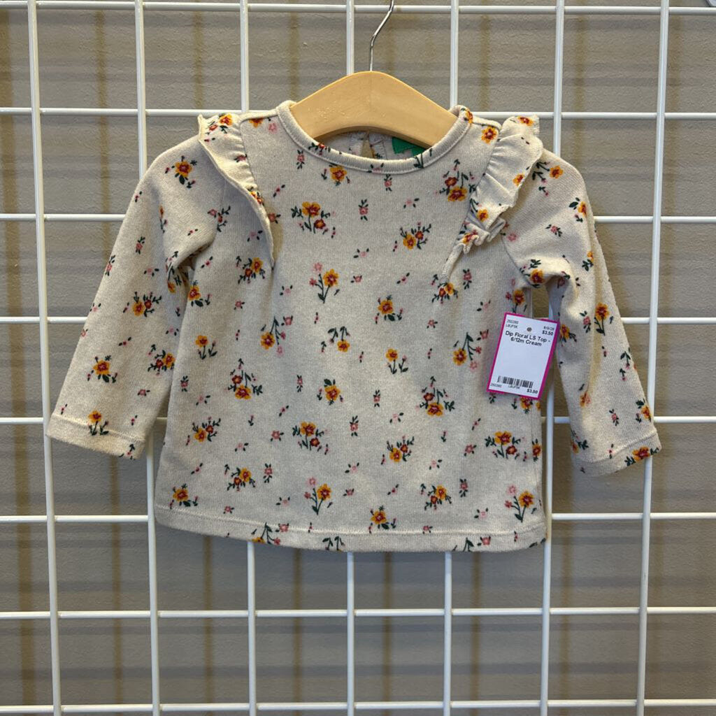 Dip Floral LS Top - 6/12m