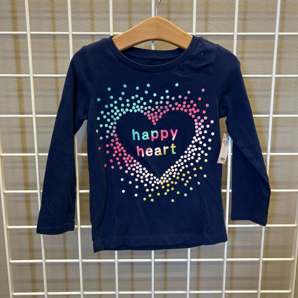 Carter's Happy Heart LS Tee - 4