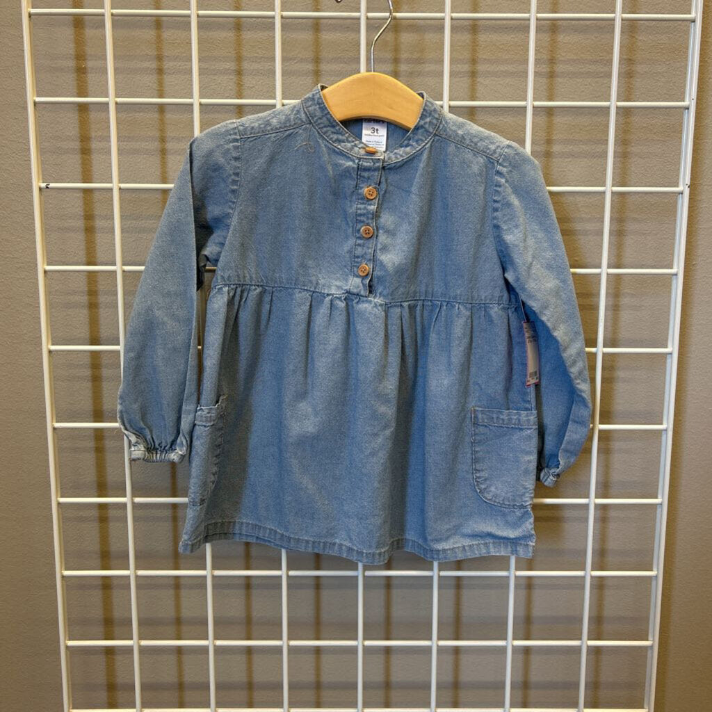Carter's Chambray LS Top - 3T