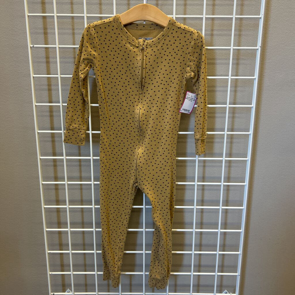 Old Navy Spot Zip Sleeper (wash wear) - 3T