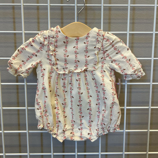 Janie & Jack Floral SS Bodysuit - 0/3m