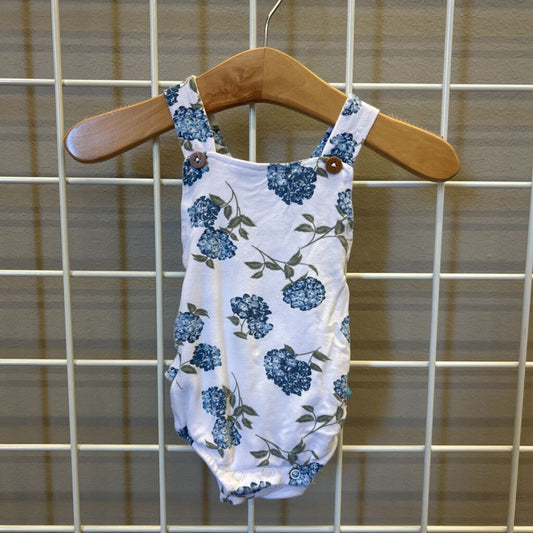 Milkberry Flower Bubble Romper - 0/3m