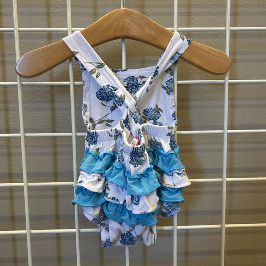 Milkberry Flower Bubble Romper - 0/3m