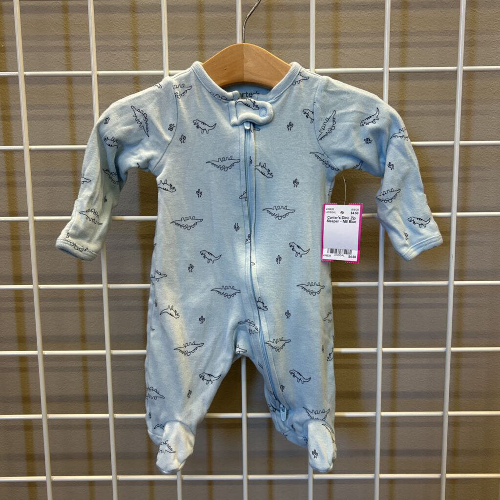 Carter's Dino Zip Sleeper - NB