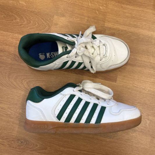 K Swiss White/Green Sneakers - 1