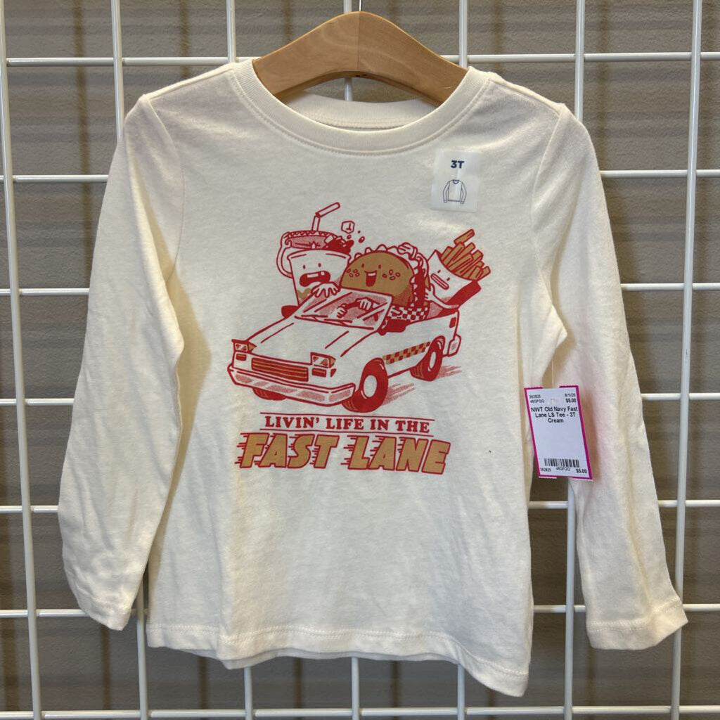 NWT Old Navy Fast Lane LS Tee - 3T
