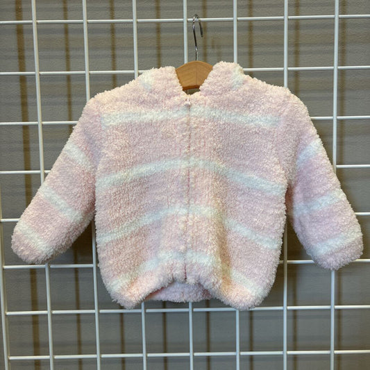 Angel Dear Stripe Fuzzy Zip Hoodie - 6/12m