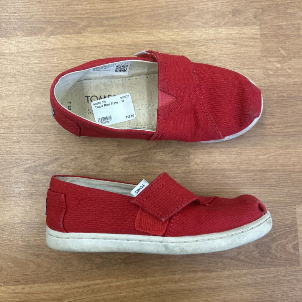 Toms Red Flats - 11