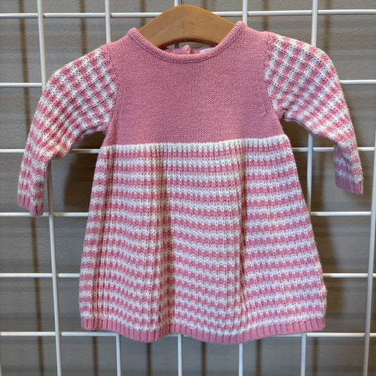 Stem Knit Stripe LS Dress - 3m