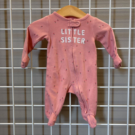 Carter's Little Sister Zip Sleeper - NB
