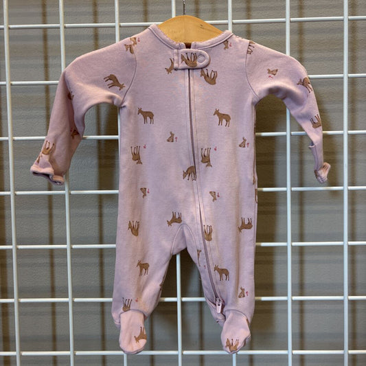 Carter's Deer Zip Sleeper - NB