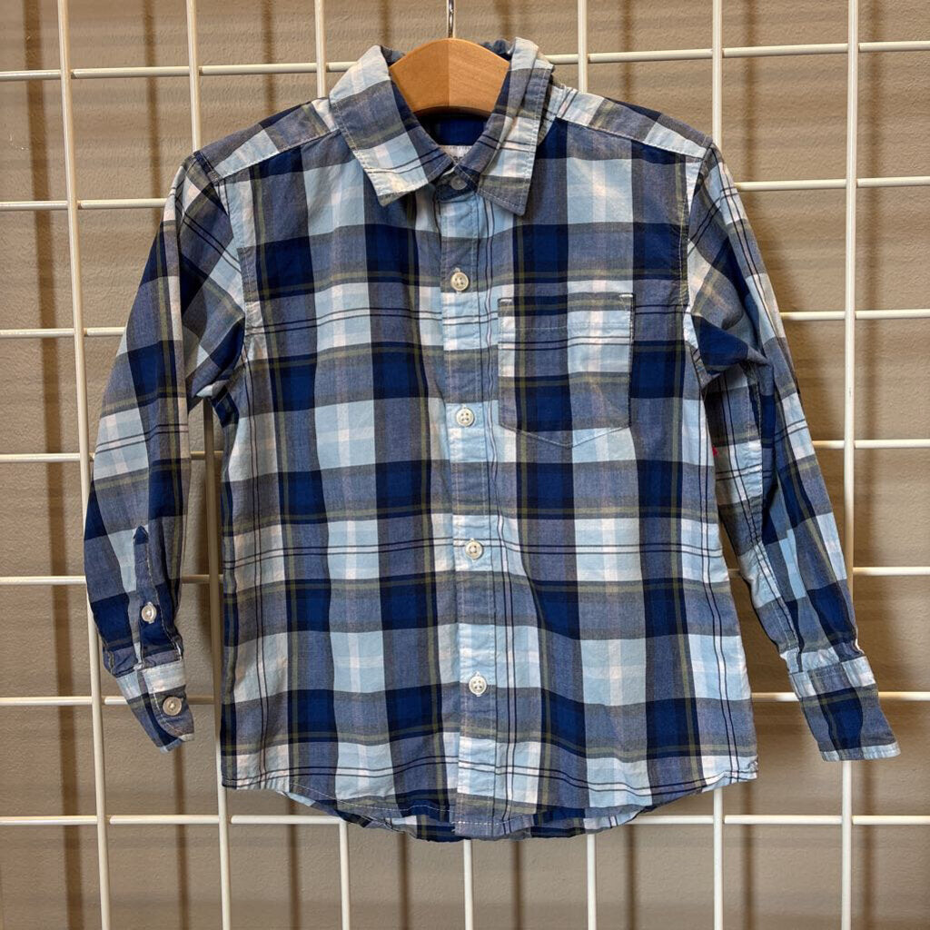 Carter's Plaid LS Button Up - 3T