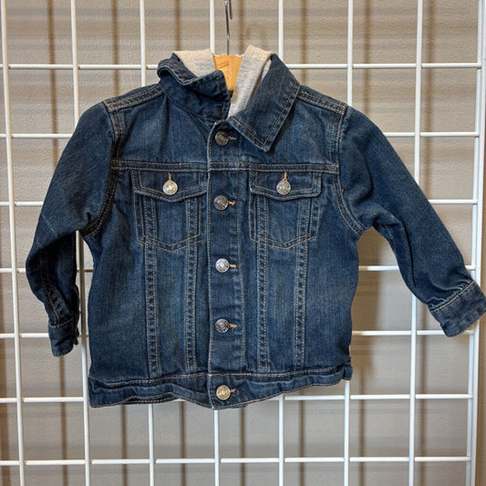 Baby Route 66 Hoodie Denim Jacket - 18m