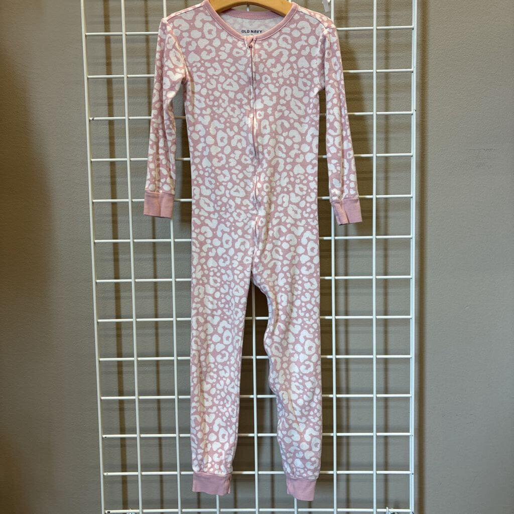 Old Navy Leopard Zip Sleeper - 5T