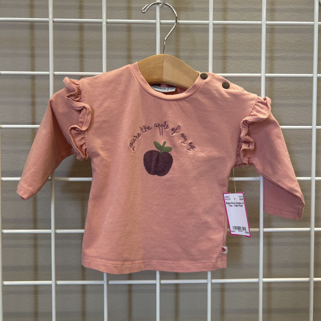 Babyface Apple LS Tee - 3/6m