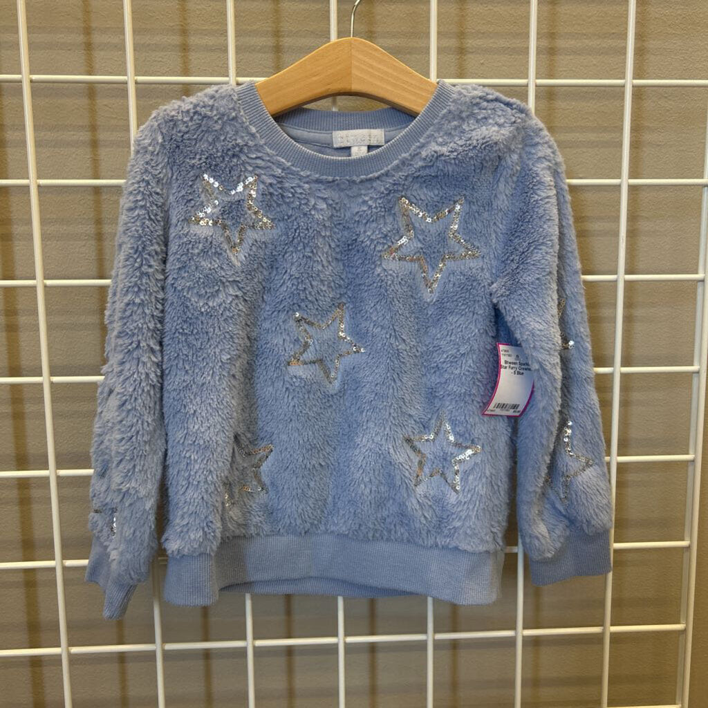 Btween Sparkle Star Furry Crewneck - 5