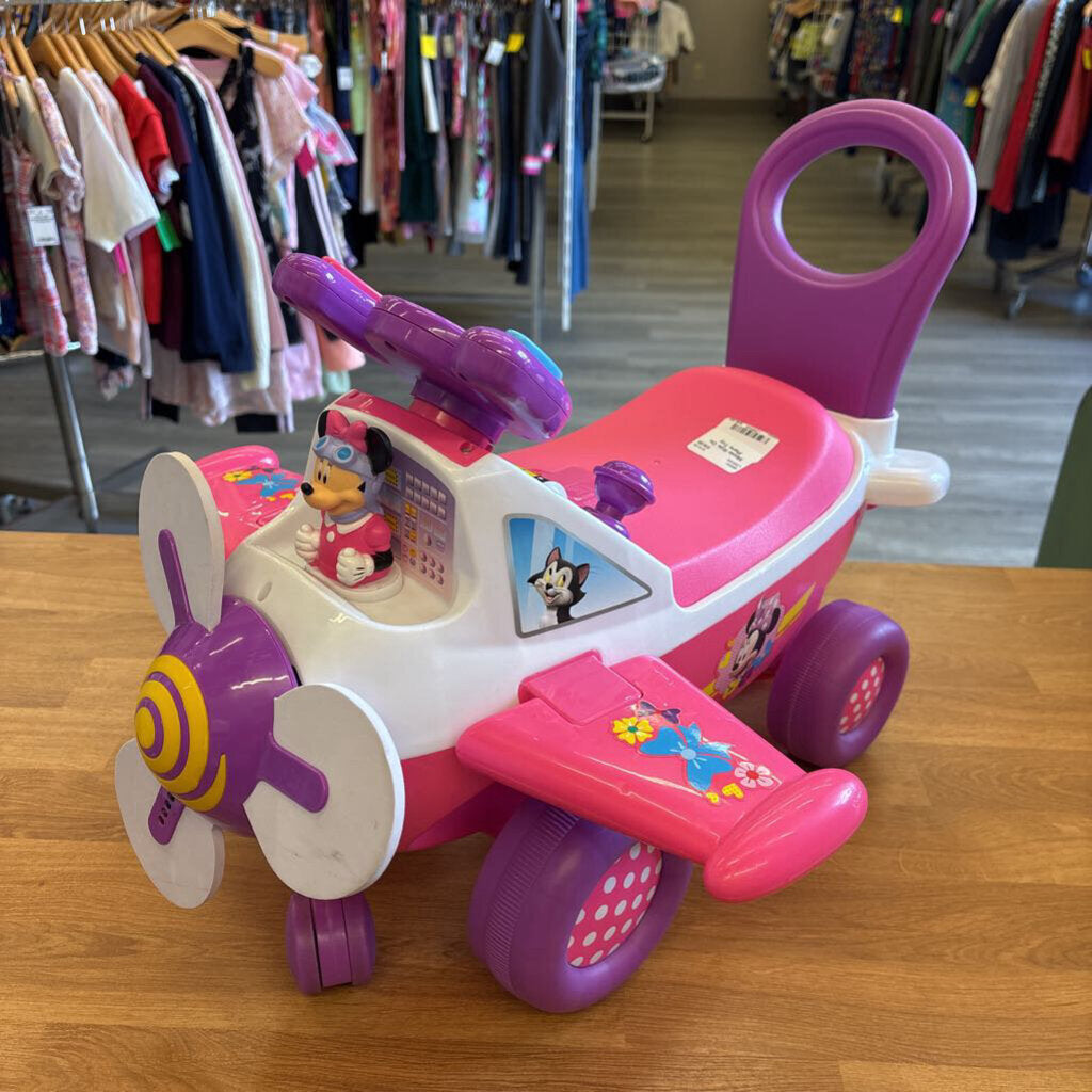 Minnie Ride On Plane Toy