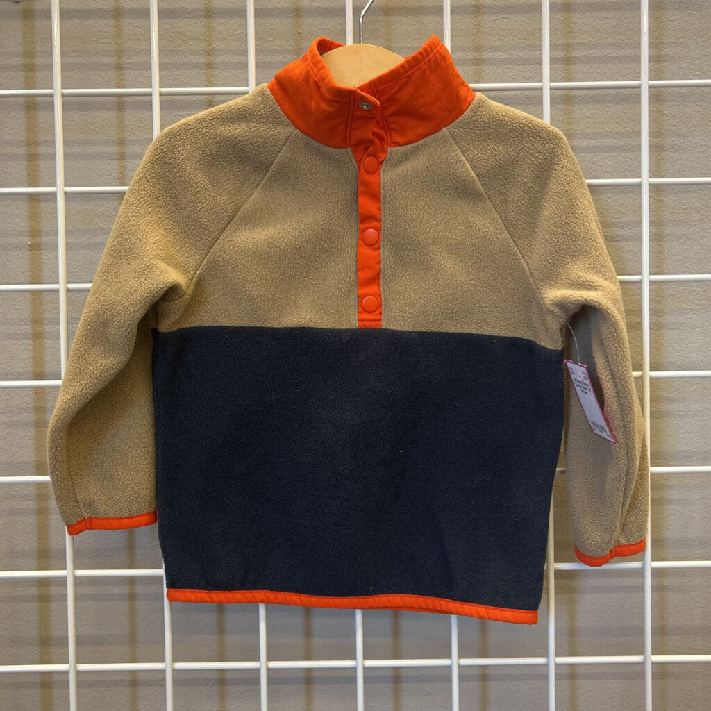 Old Navy Fleece Quarter Snap - 3T
