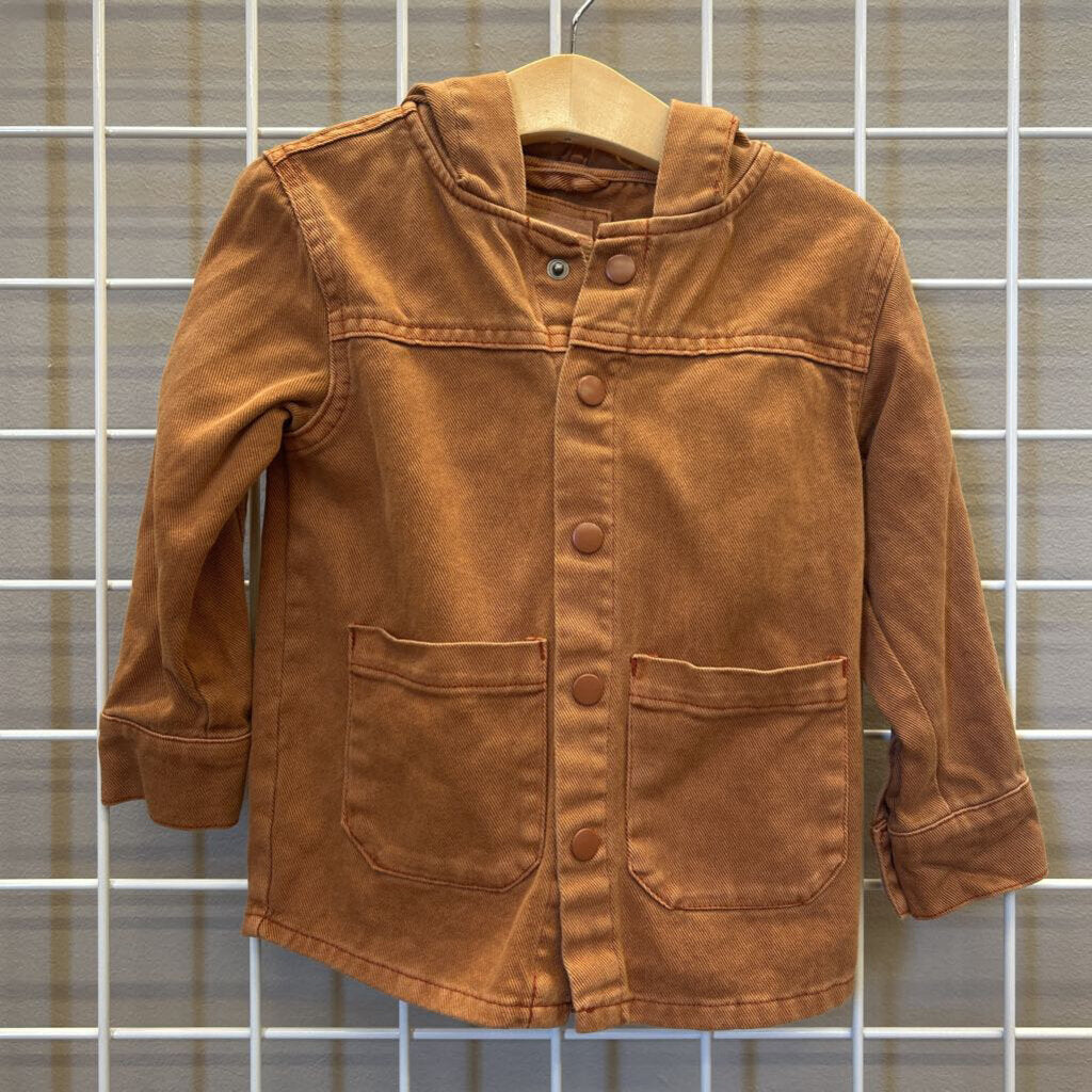 Cat & Jack LS Snap Hoodie - 3T