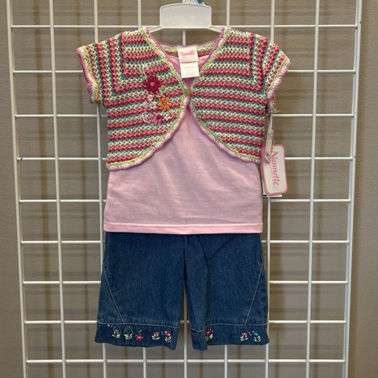NWT Nanette Baby Three Pc Set - 24m (mark on front)