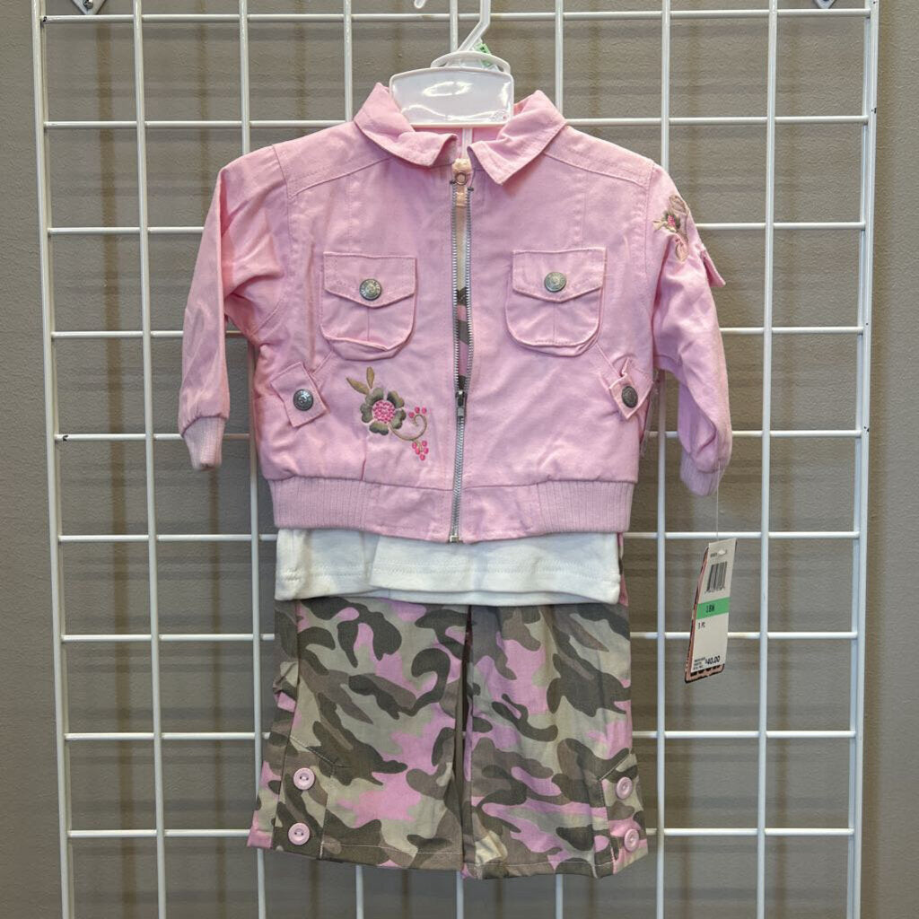 NWT Nanette Baby Three Pc Camo Set - 18m