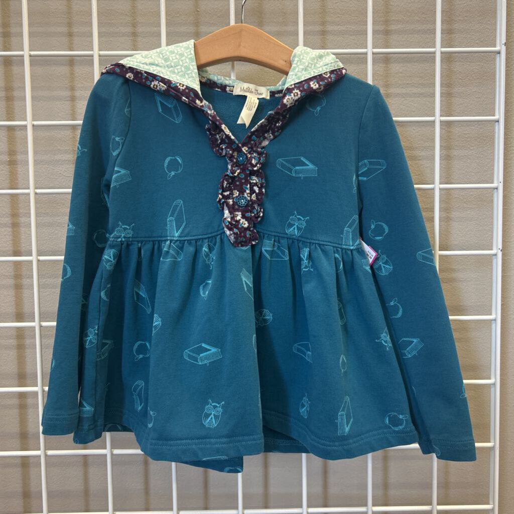 Matilda Jane Owl LS Hoodie Tee - 4