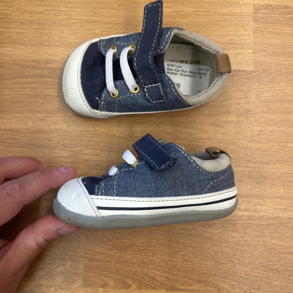 See Kai Run Blue Early Walker Sneakers - 4