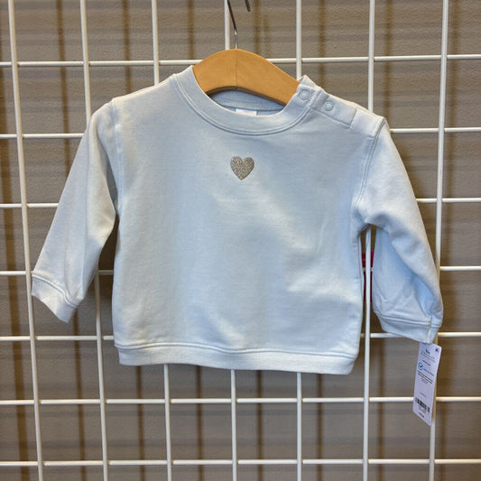 NWT Carter's Heart Crewneck - 9m