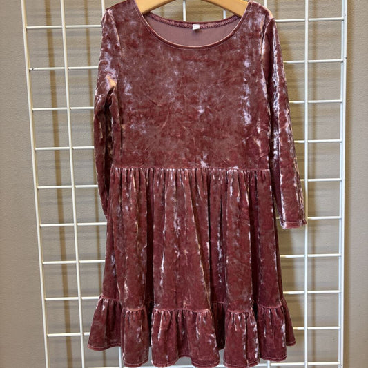 Unbranded Velvet LS Dress - 7/8