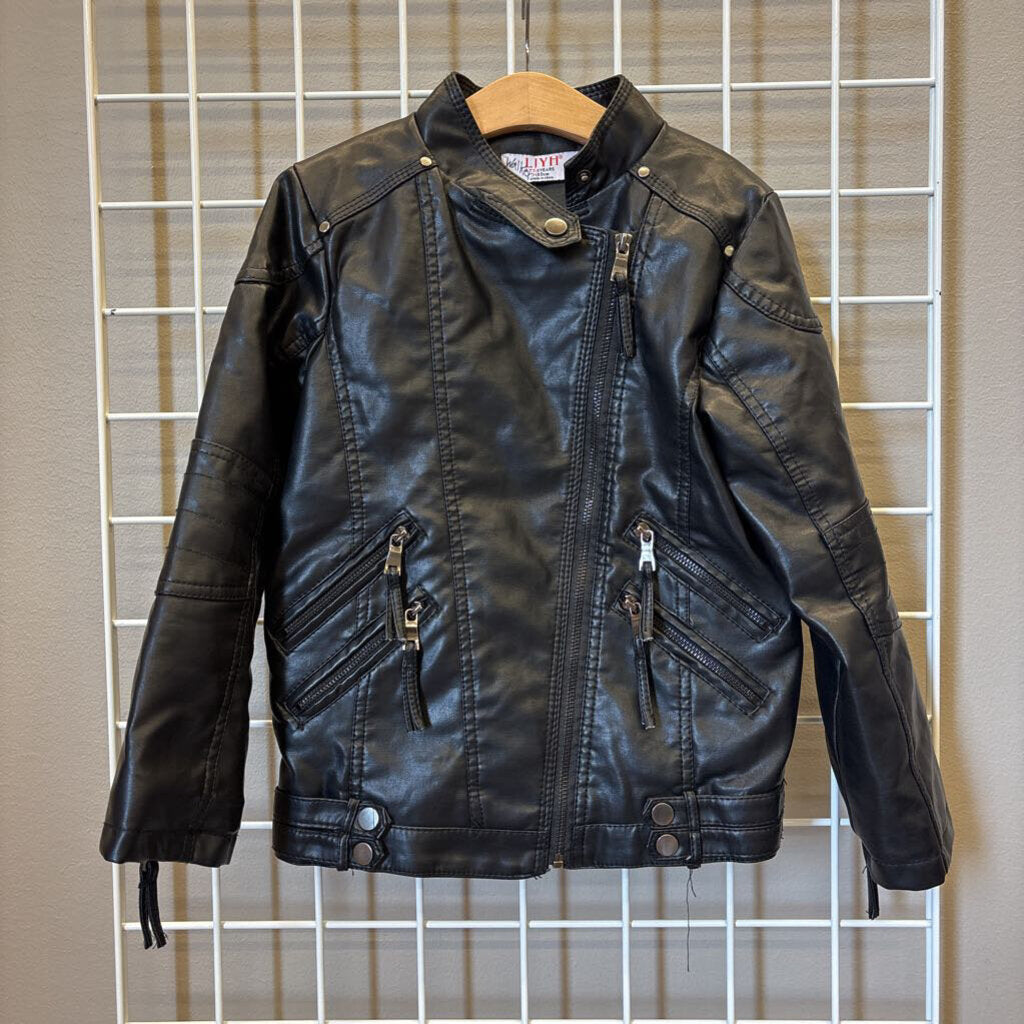 LJYH Faux Leather Jacket - 7/8