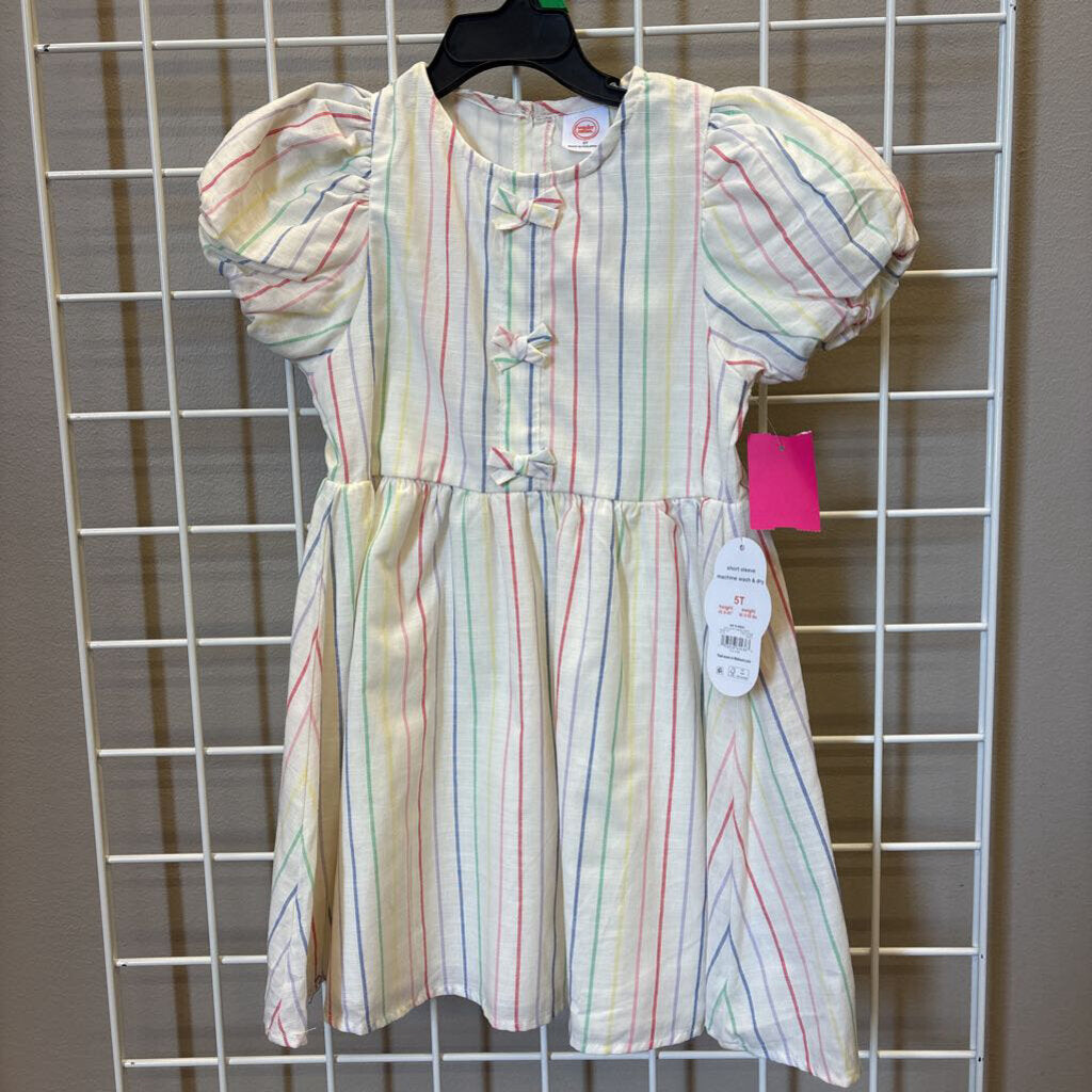 NWT Wonder Nation Stripe SS Dress - 5T