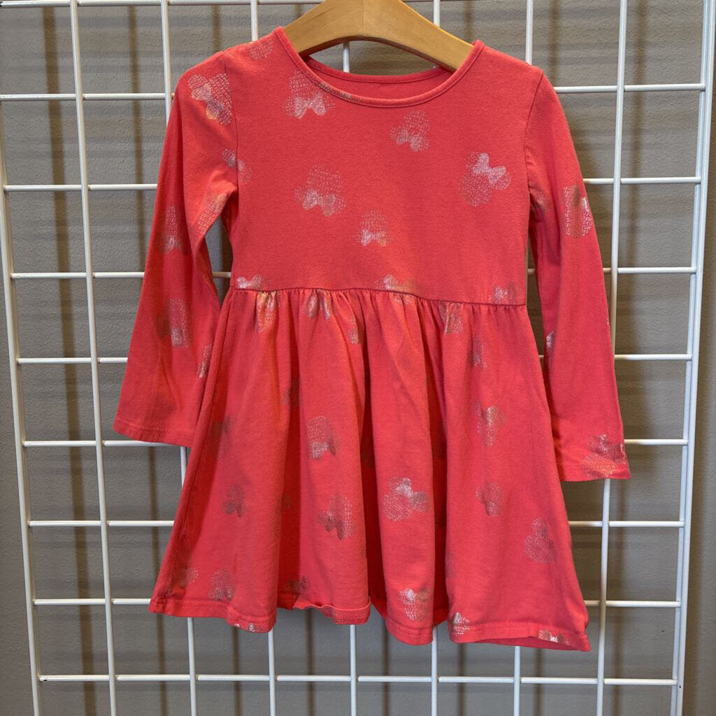 Jumping Beans Mickey LS Dress (wash wear) - 3T