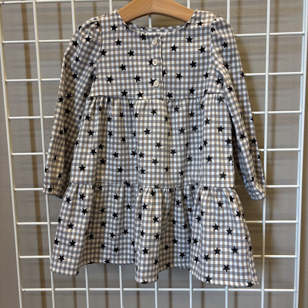 Cat & Jack Star LS Dress - 3T