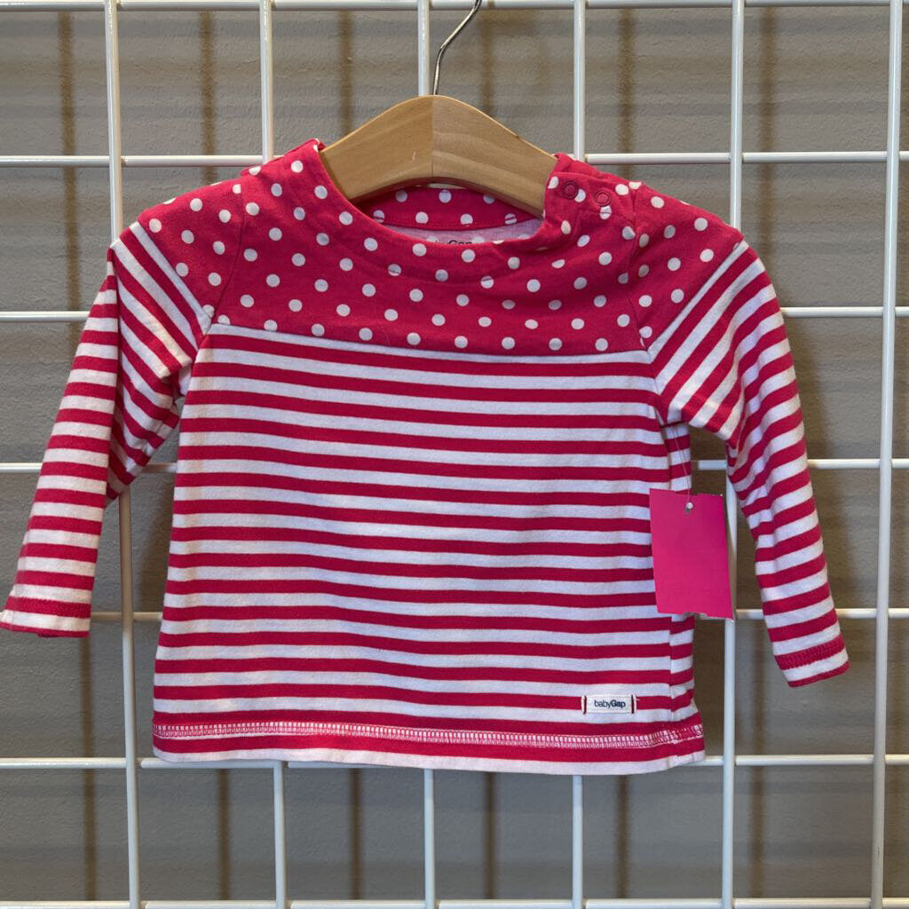 Baby Gap Stripe LS Tee - 6/12m
