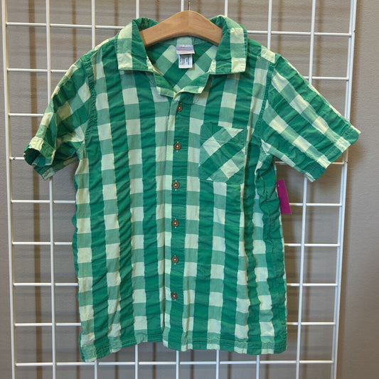 Hanna Andersson Plaid SS Button Up - 10
