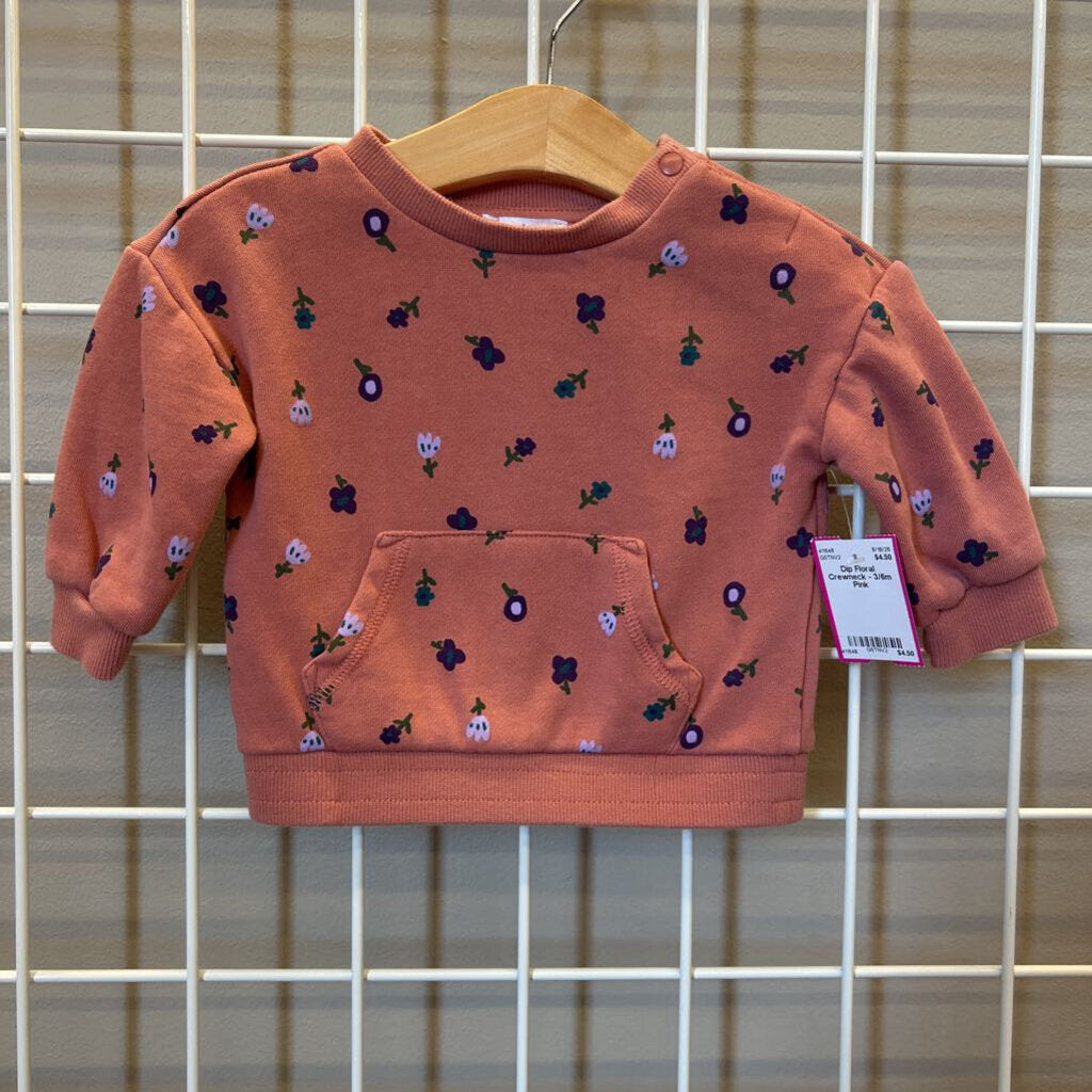 Dip Floral Crewneck - 3/6m
