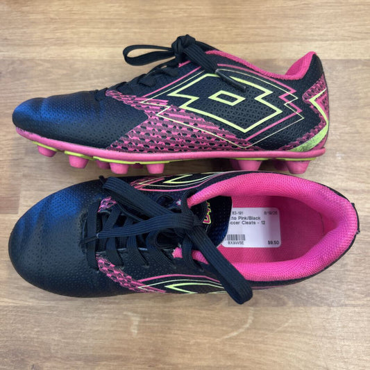 Lotto Pink/Black Soccer Cleats - 12