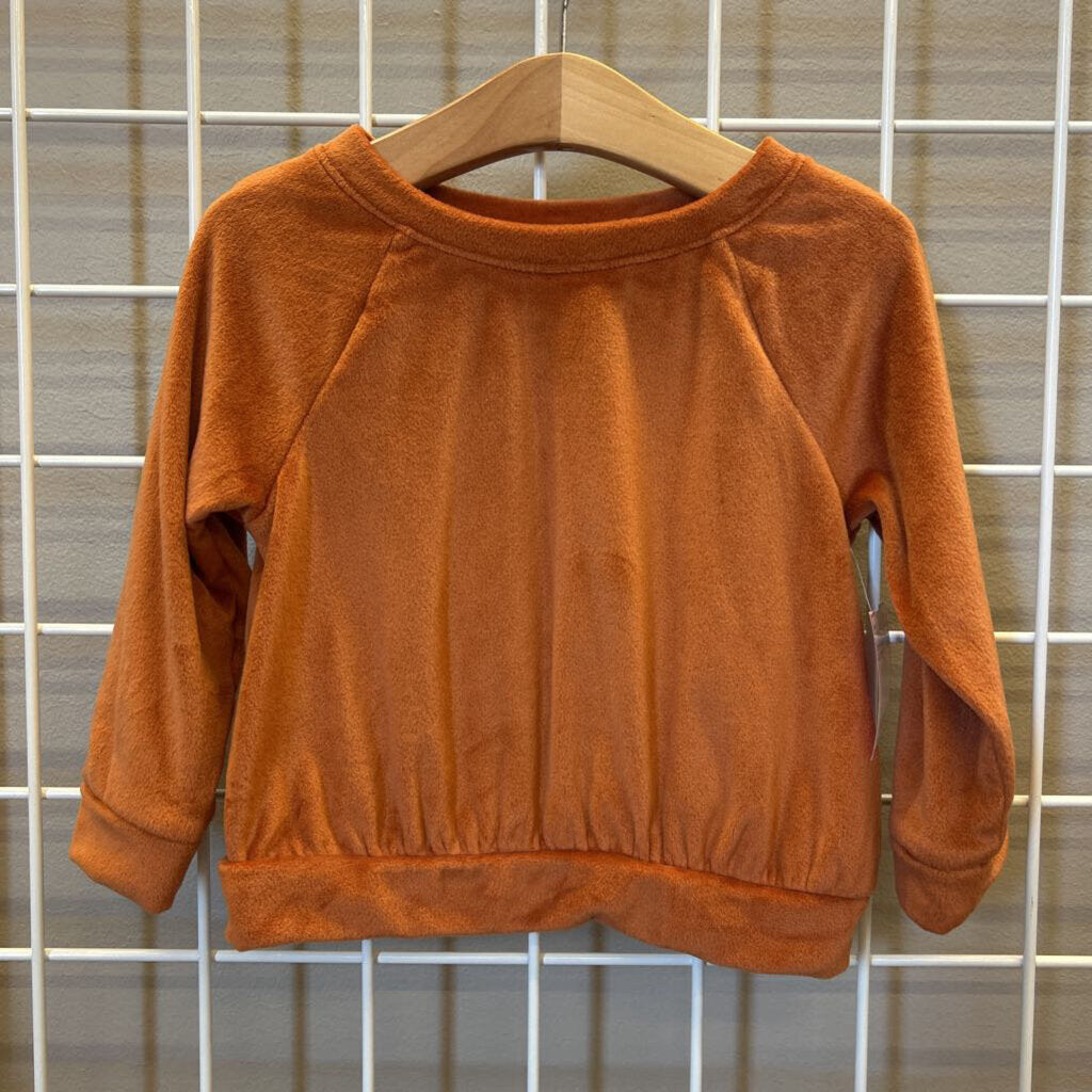 Cat & Jack Velour LS Top - 2T