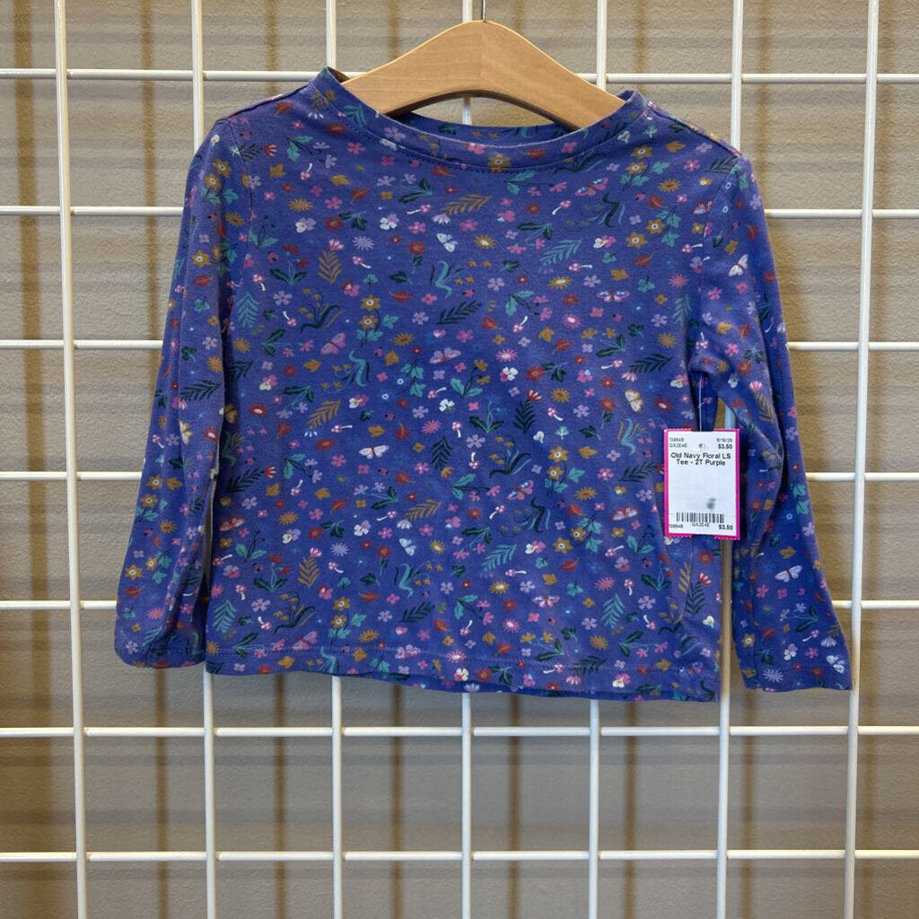 Old Navy Floral LS Tee - 2T