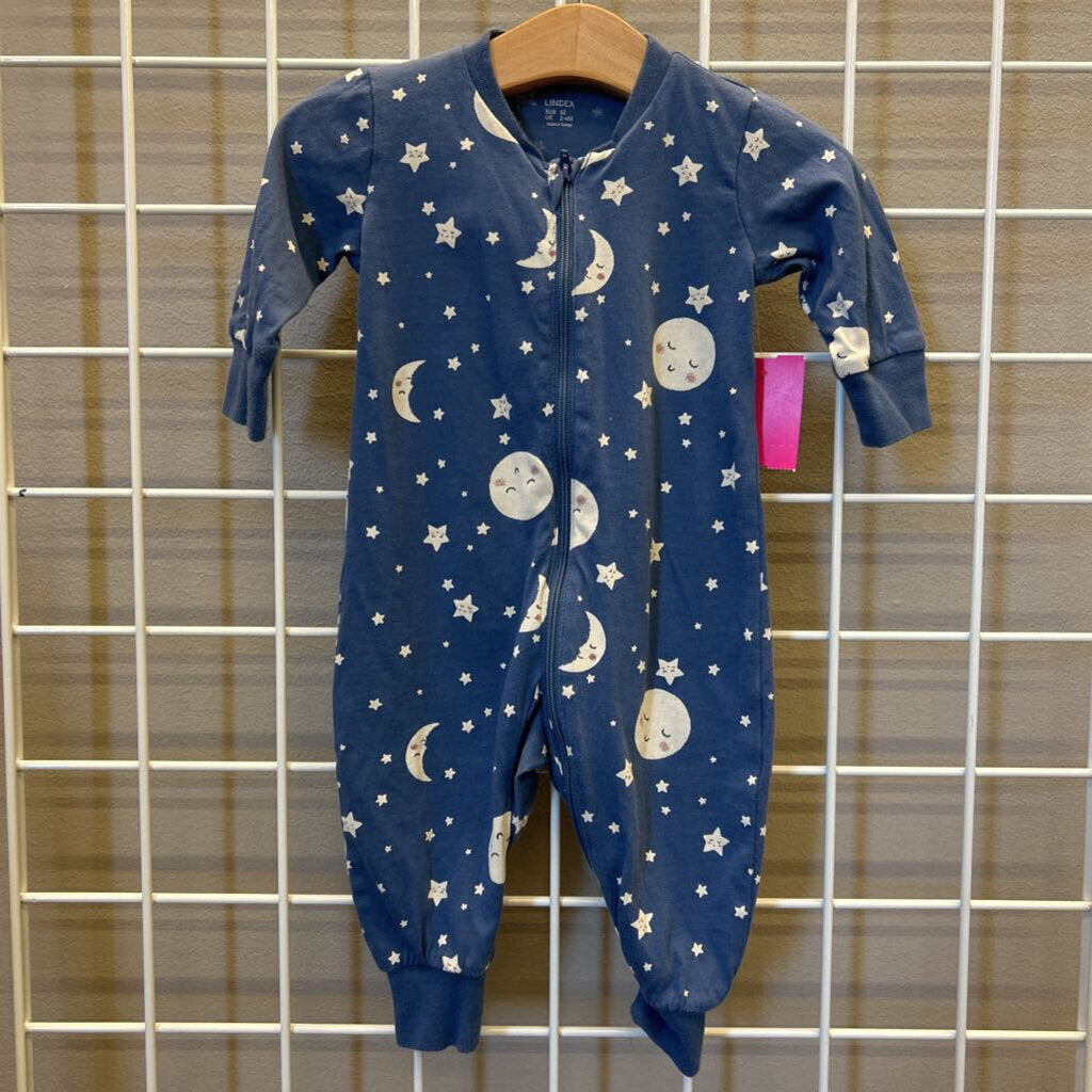 Lindex Moon Zip Sleeper - 3/6m