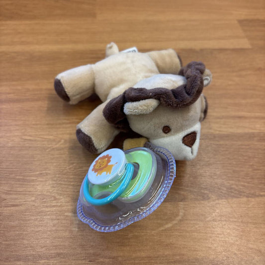 NEW Cribmates Lion Pacifier Plush