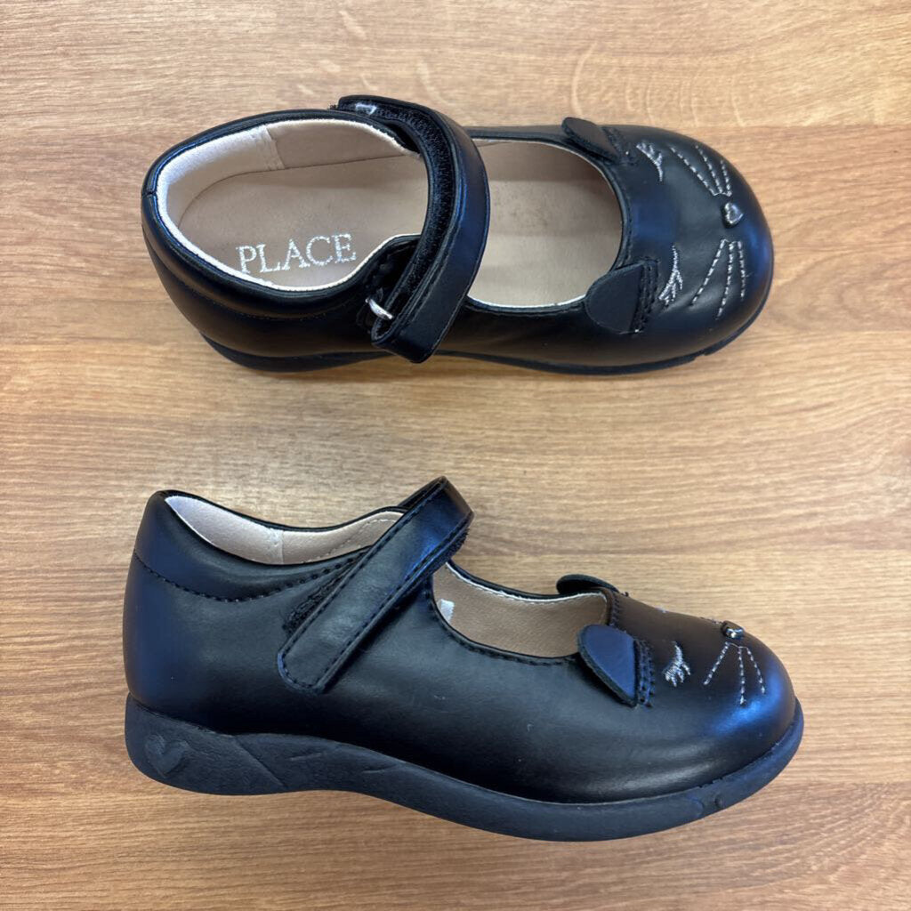 Children's Place Black Cat Mary Janes - 7
