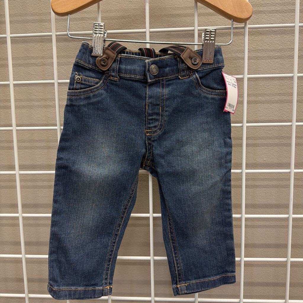 Carter's Suspender Jeans - 9m